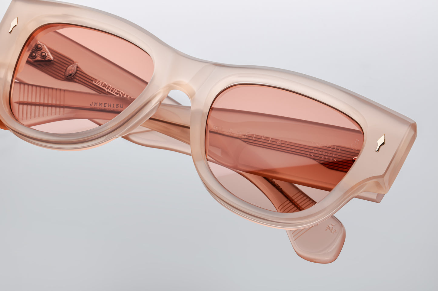 Jacques Marie Mage Chelsea sunglasses in Pink Quartz.