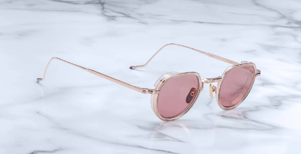 Jacques Marie Mage Dixon sunglasses in Cerise (Rose Gold).