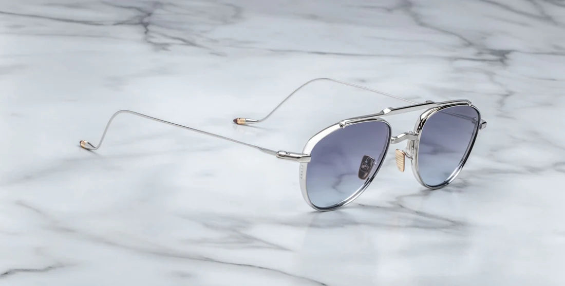 Jacques Marie Mage Flynn sunglasses in silver.