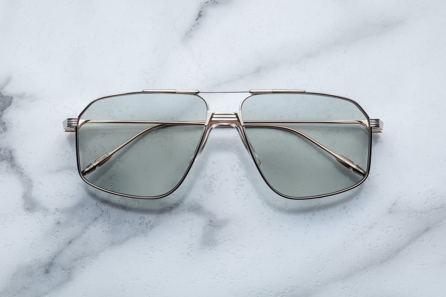 Jacques Marie Mage Jagger sunglasses in Altan (light gold and silver).
