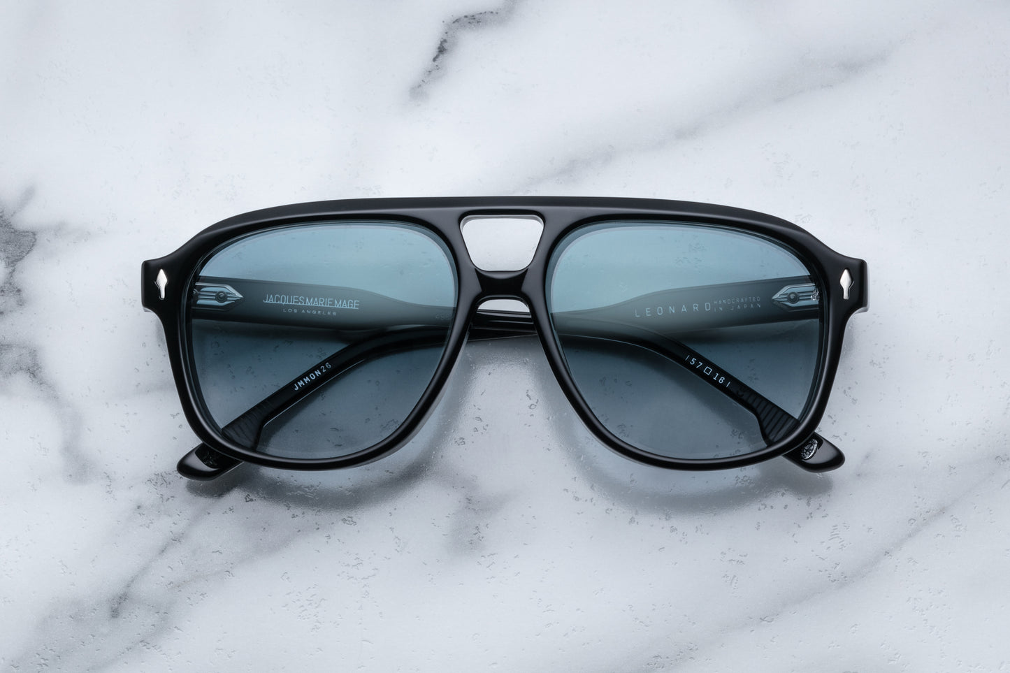 Jacques Marie Mage Leonard sunglasses in Shadow (black).