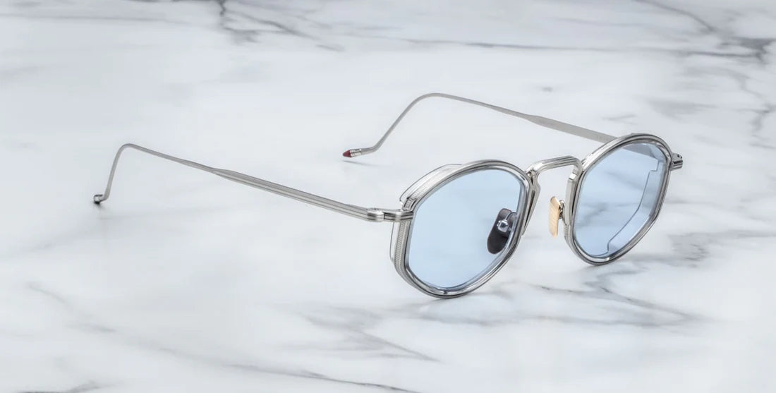 Jacques Marie Mage Aragon titanium sunglasses in Fog.