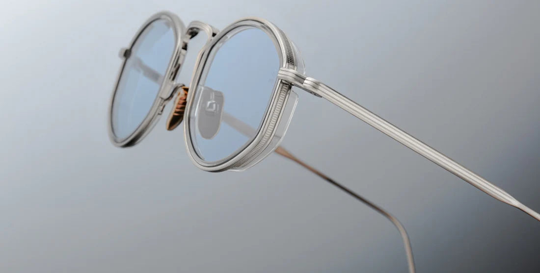 Jacques Marie Mage Aragon titanium sunglasses in Fog.