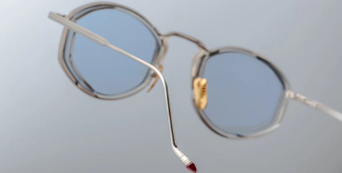 Jacques Marie Mage Aragon titanium sunglasses in Fog.