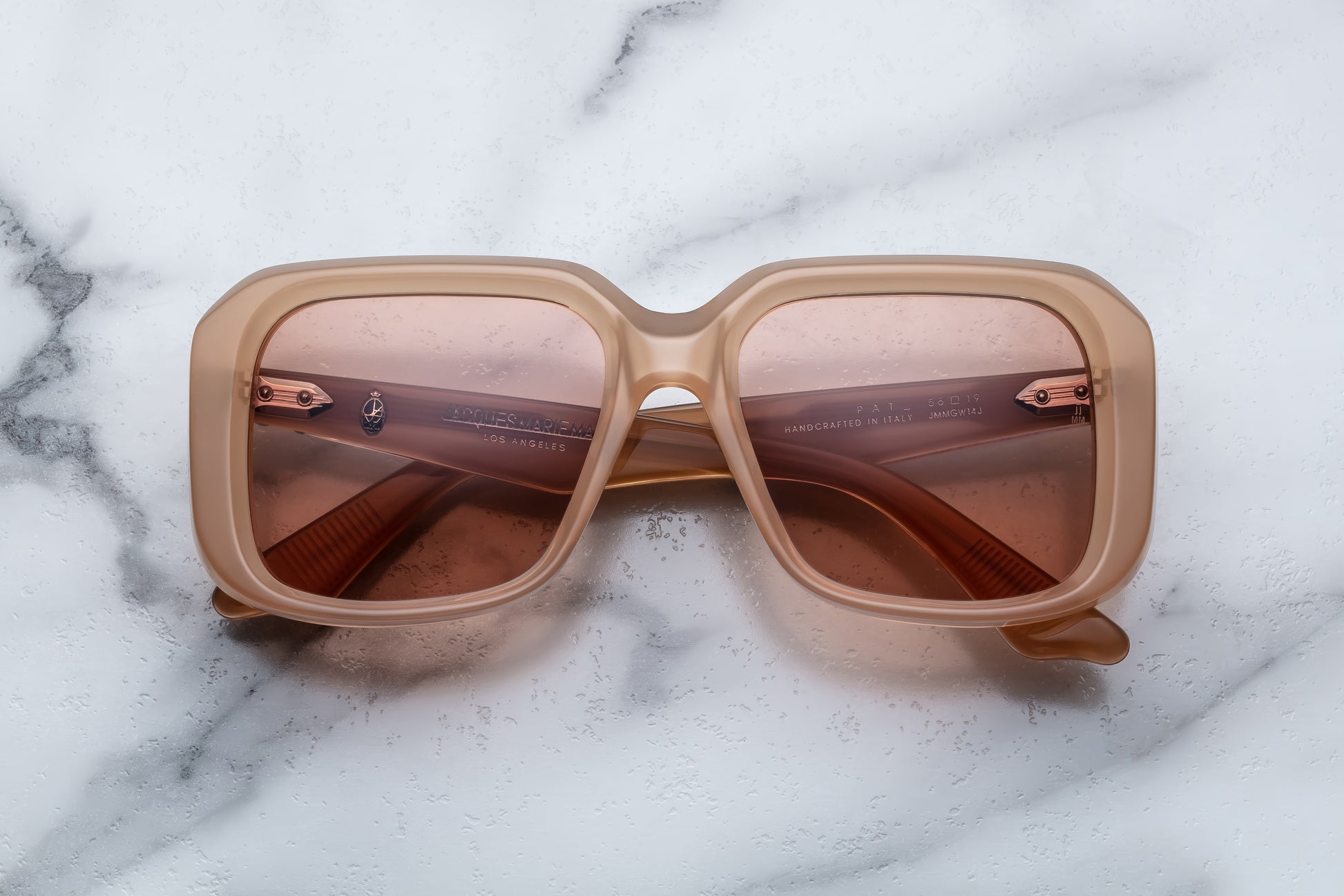 Jacques Marie Mage Pat sunglasses in Sundial (Tan).