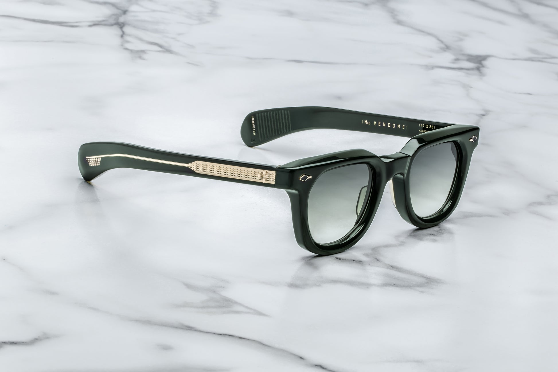 Jacques Marie Mage Vendome sunglasses in Sacramento (Green). 